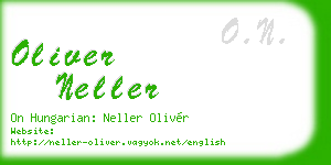 oliver neller business card